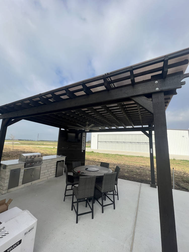 Outdoor kitchen and BBQ project in Sealy, TX
