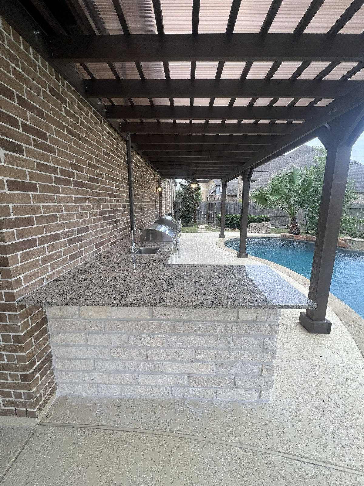 Outdoor BBQ island project in Cinco Ranch / Tamarron